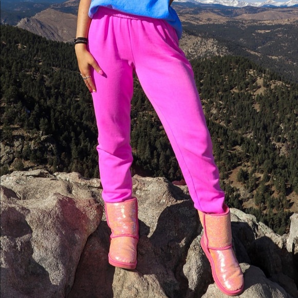 UGG SPARKLES SHORT BOOT PINK SIZE 5 - Picture 8 of 12